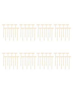 64 Piezas Mini Rastrillos de Jardín Zen SEWACC 14cm Bambú