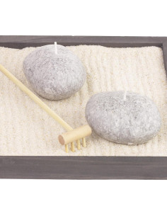 64 Piezas Mini Rastrillos de Jardín Zen SEWACC 14cm Bambú 2