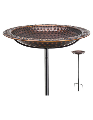 Baño de Aves de Cobre Puro Good Directions 102 cm Bronce