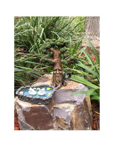 Lago de Cisnes en Miniatura GlitZGlam para Jardín de Hadas