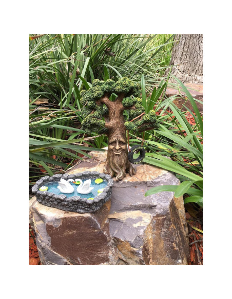 Lago de Cisnes en Miniatura GlitZGlam para Jardín de Hadas