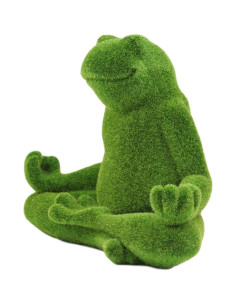 Estatua de Jardín Rana de Yoga Meditativa Ebros 18.4 cm 2