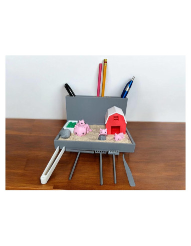 Organizador de Escritorio Jardín Zen Yippeemaker Cerdo DIY