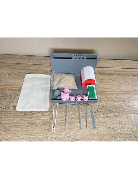 Organizador de Escritorio Jardín Zen Yippeemaker Cerdo DIY