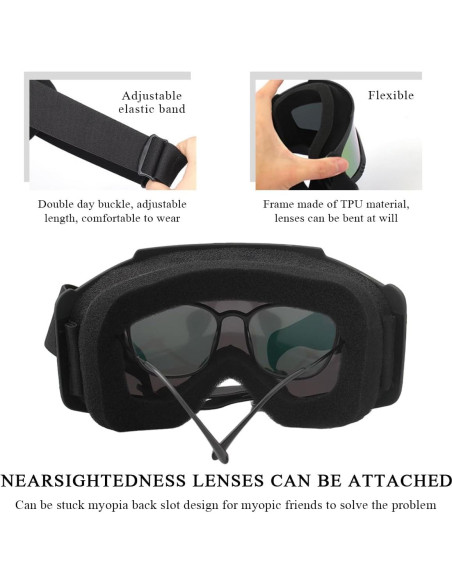 Gafas de motocross Yourkar a prueba de viento y polvo