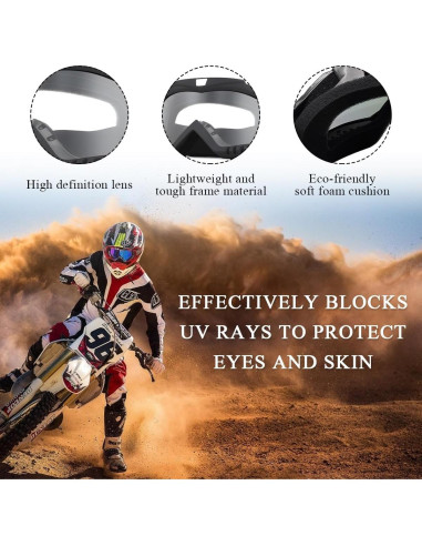 Gafas de motocross Yourkar a prueba de viento y polvo