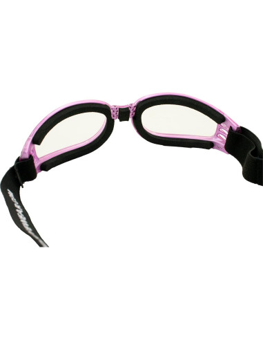 Gafas de Moto Birdz Eyewear Cardinal Plegables Rosa Translucido