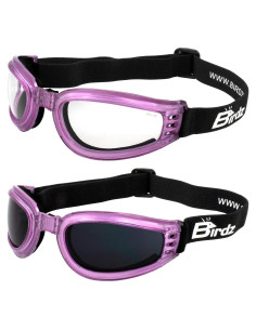 Gafas de Moto para Mujer Birdz Cardinal - 2 Pares con Lentes UV400