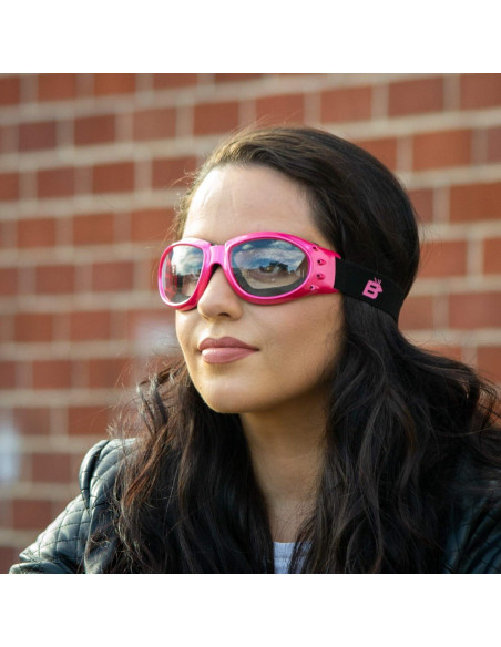 Gafas de Moto Birdz Eyewear Eagle 2 Pares Rosas con Lentes