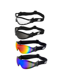 Gafas Birdz Boogie 4 Pares con Acolchado para Motocicleta y Esquí