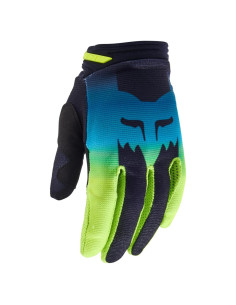 Guantes de Motocross Fox Racing 180 Flora para Mujeres, Negro/Amarillo, X-Grande