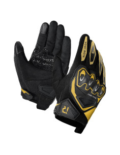 Guantes de Motocicleta RIDEIRON MG7006 Dorado Mediano Transpirables