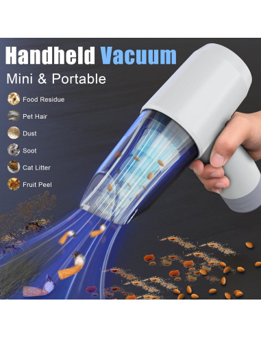 Aspiradora de Escritorio Ehoyal, Mini Sin Cable 60W, HEPA