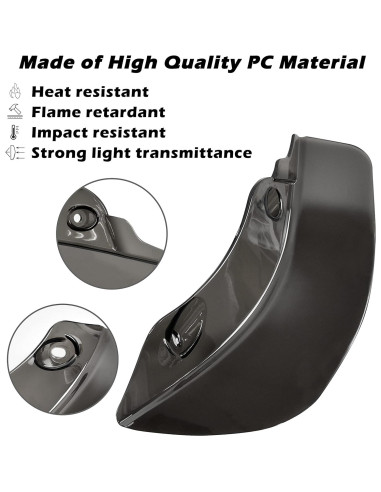Deflectores de viento VEISUTOR para Harley Touring 2015-2021