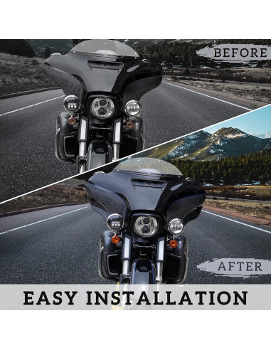 Deflectores de Aire Ajustables VEISUTOR para Harley 2014-2022