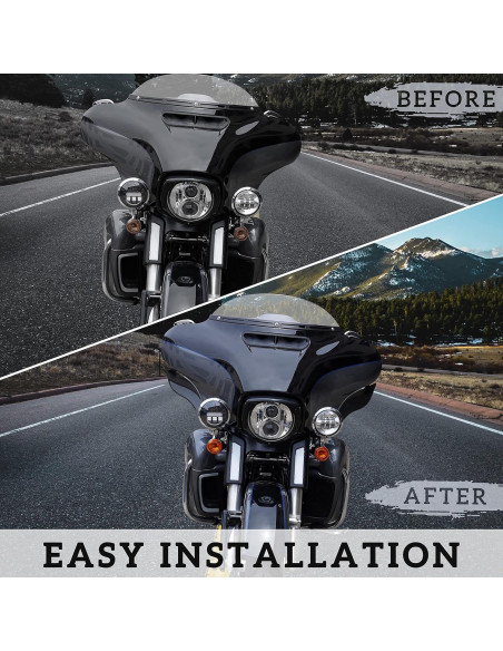 Deflectores de Aire Ajustables VEISUTOR para Harley 2014-2022