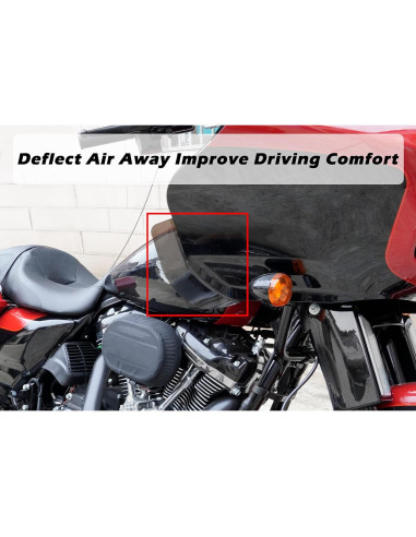Deflectores de viento VEISUTOR para Harley Touring 2015-2021