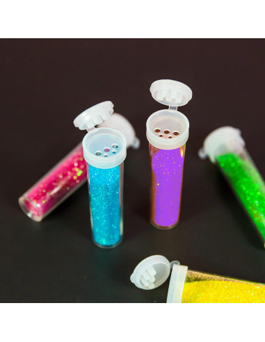 BAZIC Brillo Agitador Neón 30g para Manualidades y Arte