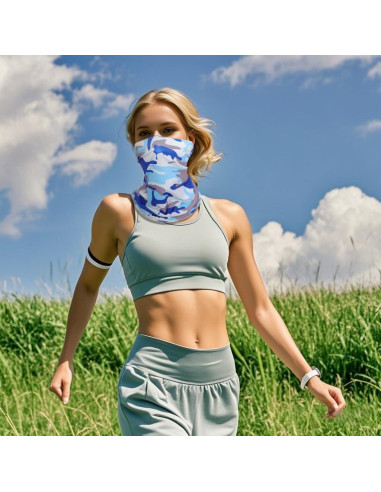 Paquete de 8 Gaiters de Cuello Balaclava UV para Adultos