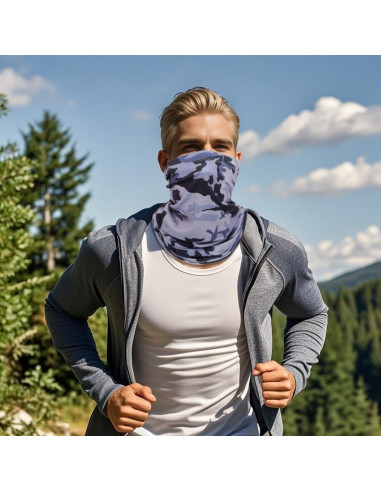 Paquete de 8 Gaiters de Cuello Balaclava UV para Adultos