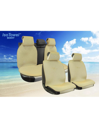 Funda de Asiento de Coche Sojoy SJ0007 Beige Universal