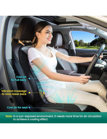 Funda de Asiento de Coche Refrigerante Snailax SL-252-L con Masaje