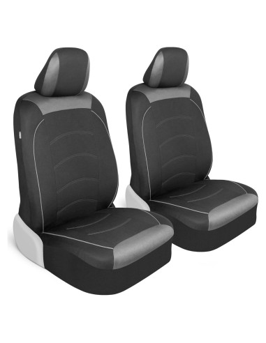 Fundas de Asiento Delantero Motor Trend Neopreno y Tela Negra