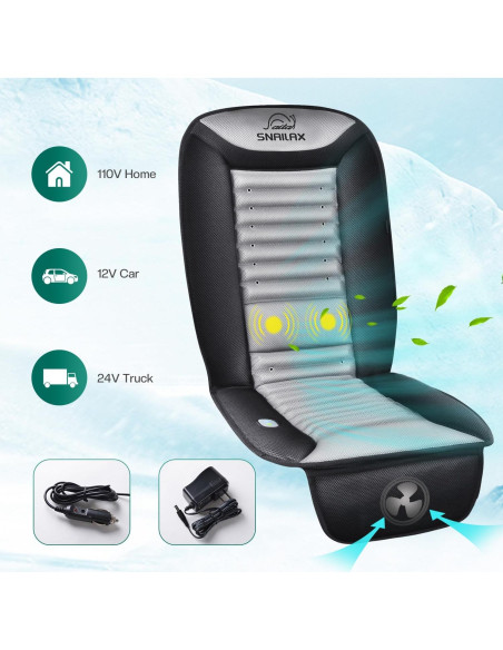 Funda de Asiento de Coche Refrigerante Snailax SL-252-L con Masaje