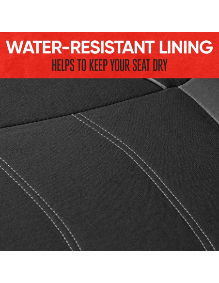 Fundas de Asiento Delantero Motor Trend Neopreno y Tela Negra