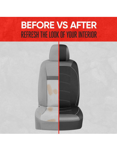 Fundas de Asiento Delantero Motor Trend Neopreno y Tela Negra