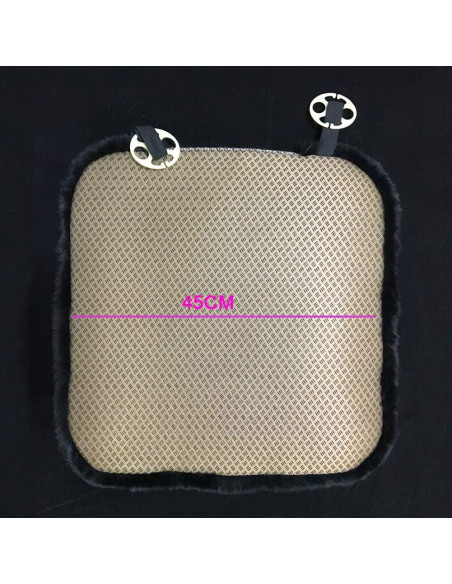 Funda de Asiento FLMaples de Piel Sintética Negra Universal