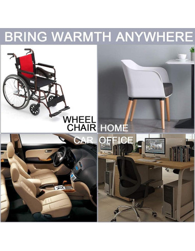 Funda de Asiento FLMaples de Piel Sintética Negra Universal