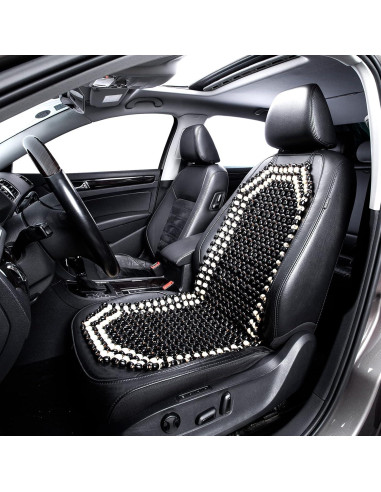 Funda de Asiento de Madera con Perlas de Masaje Road Comforts