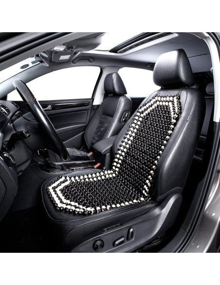 Funda de Asiento de Madera con Perlas de Masaje Road Comforts