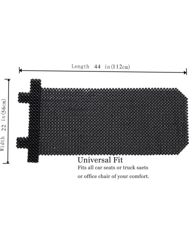 Cubierta de Asiento de Coche KENNISI con Cuentas Naturales 56x112cm