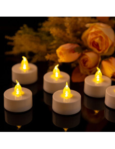 Paquete de 200 Velas LED Sin Llama HYW Amarillo Cálido 2