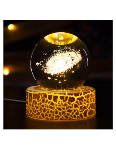 Luz Nocturna 3D Nebulosa Galáctica PETMIMIXD 6 cm LED