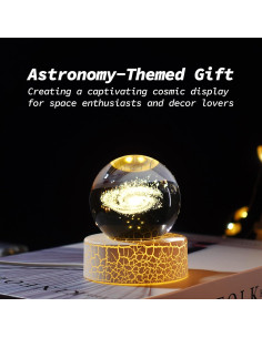 Luz Nocturna 3D Nebulosa Galáctica PETMIMIXD 6 cm LED 2