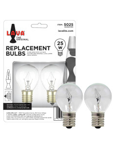 Bombillas de Reemplazo Lava 5025-6 Incandescentes 25W 2-Pack