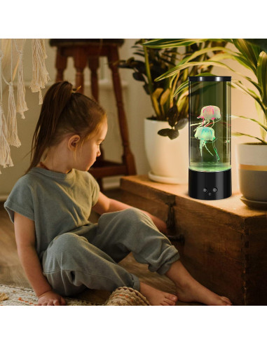 Lámpara de Lava de Medusas LED PEN&H 28cm Luz Nocturna