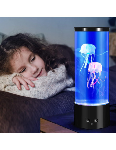 Lámpara de Lava de Medusas LED PEN&H 28cm Luz Nocturna