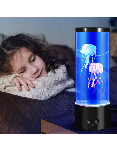 Lámpara de Lava de Medusas LED PEN&H 28cm Luz Nocturna