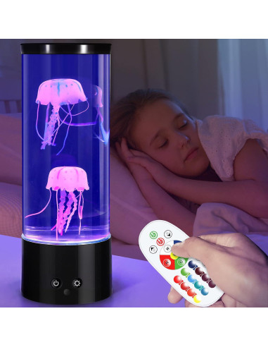 Lámpara de Lava de Medusas LED PEN&H 28cm Luz Nocturna