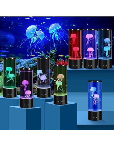 Lámpara de Lava de Medusas LED PEN&H 28cm Luz Nocturna