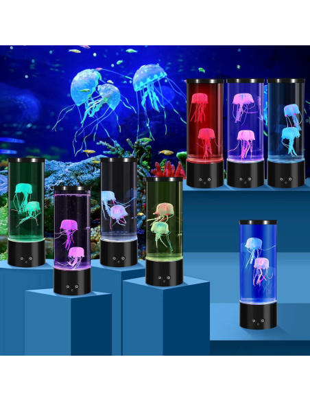 Lámpara de Lava de Medusas LED PEN&H 28cm Luz Nocturna