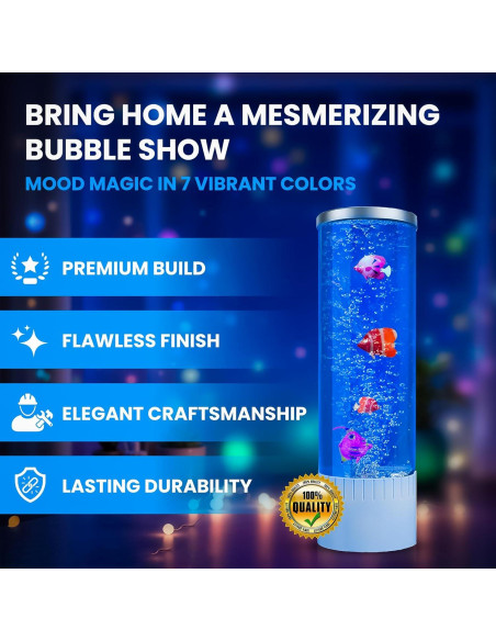 Lámpara Burbujeante LED Brewish NX-ZP | Luz Nocturna Acuática