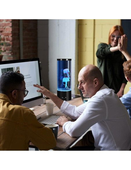 Lámpara de Lava de Medusas LED PEN&H 28cm Luz Nocturna