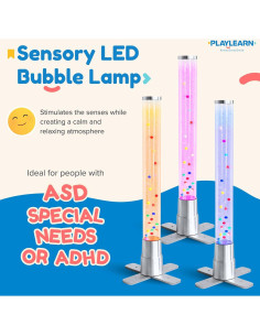 Lámpara de Burbuja Sensorial Playlearn 60 cm - 7 Colores LED 2