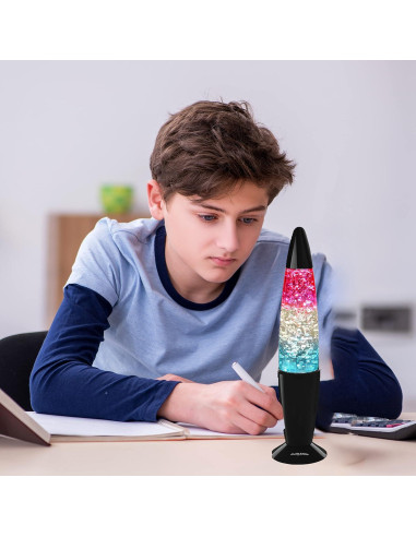 Lámpara Nocturna LED Playlearn 34.3 cm - Vidrio Tricolor - USB