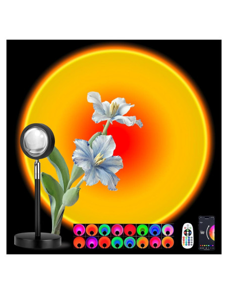 Proyector de Lámpara de Atardecer Spacenight 6W USB Control Remoto